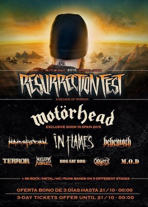 Cartel de Resurrection Festival 2015