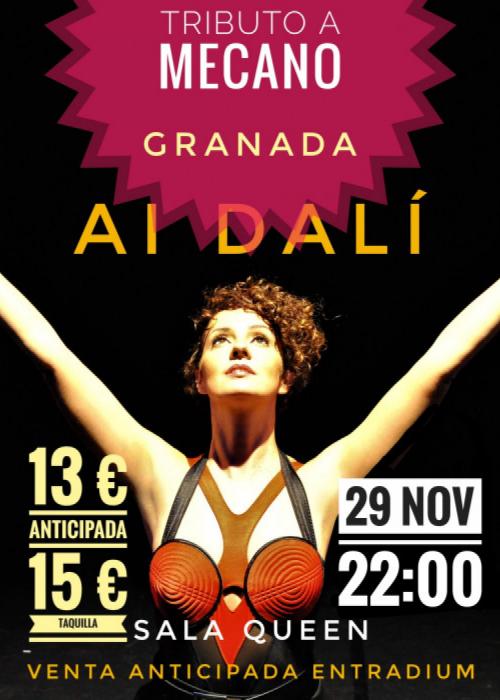 Cartel de Concierto de Ai Dalí Tributo a Mecano  en Granada