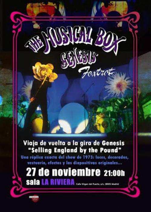Cartel de Concierto de The Musical Box en Madrid