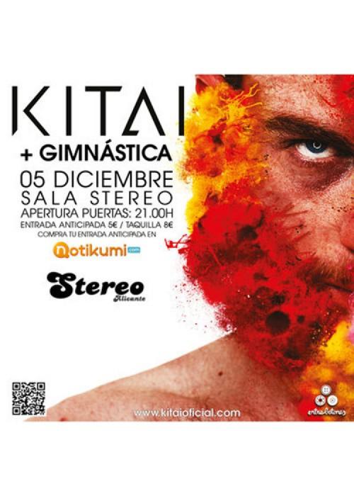 Cartel de Concierto de Kitai + Gimnastica en Alicante