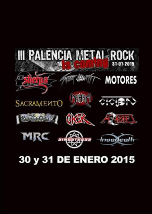 Cartel de Festival Palencia Metal Rock 2015