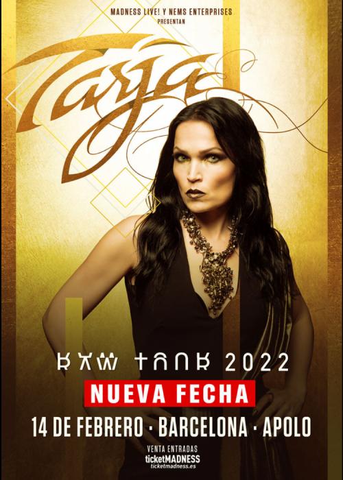 Cartel de Concierto de Tarja Turunen en Barcelona