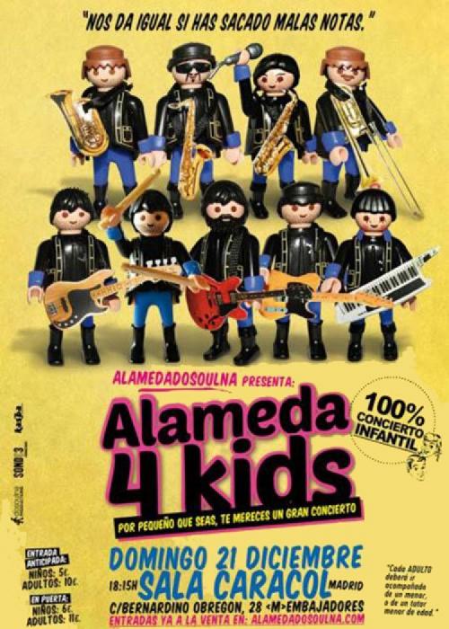 Cartel de Concierto de Alameda 4-Kids en Madrid