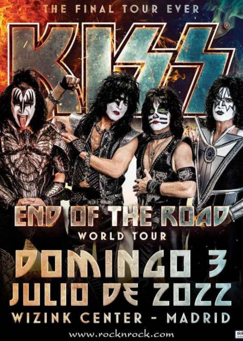 Cartel de Concierto de Kiss en Madrid
