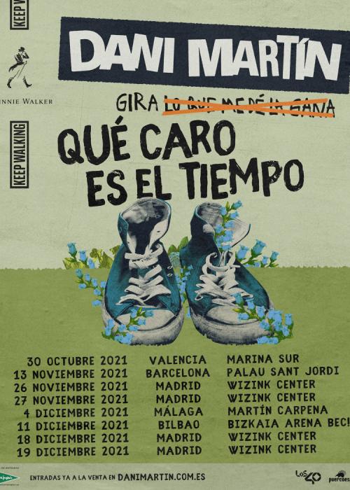 Cartel de Concierto de Dani Martín en Málaga