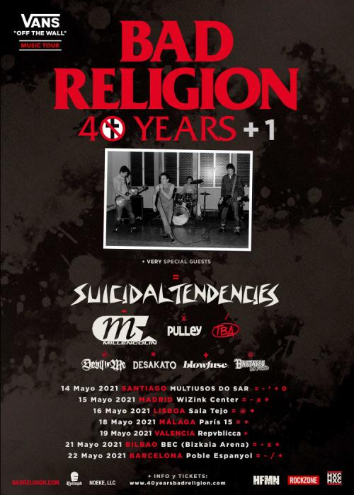 Cartel de Concierto de Bad Religion en Barcelona