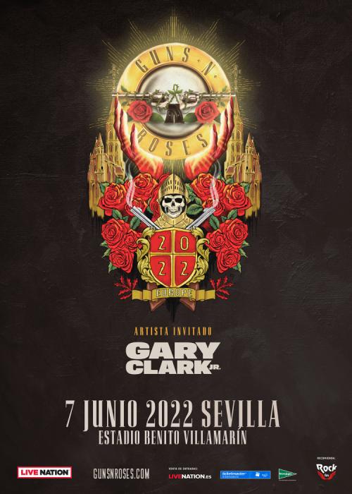 Cartel de Concierto de Guns N' Roses en Sevilla