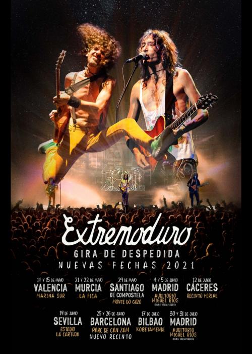 Cartel de Concierto de Extremoduro en Madrid