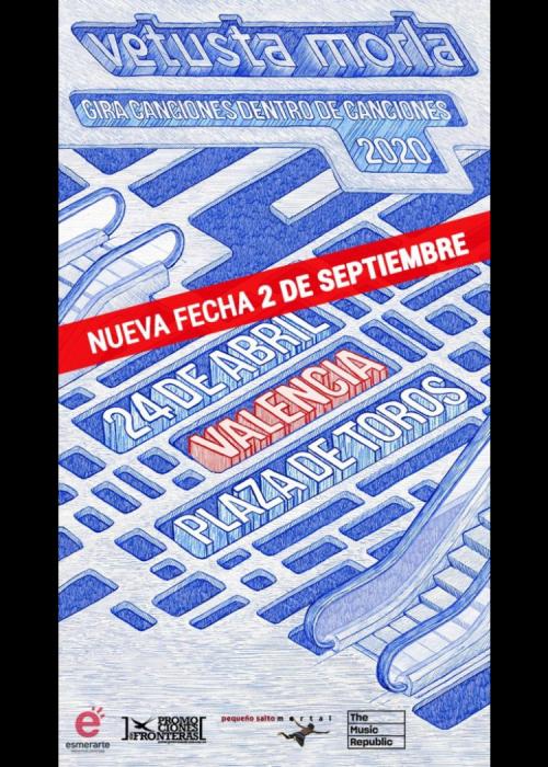 Cartel de Concierto de Vetusta Morla en Valencia