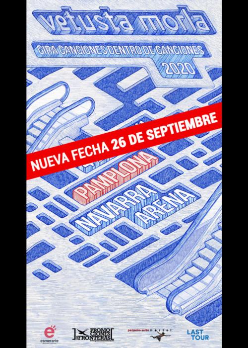 Cartel de Concierto de Vetusta Morla en Pamplona/Iruña