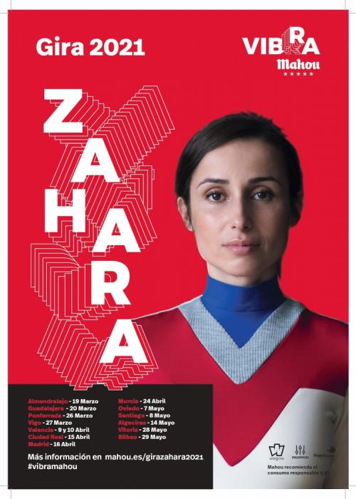 Cartel de Concierto de Zahara en Vigo