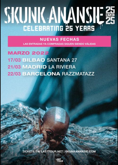 Cartel de Concierto de Skunk Anansie en Madrid