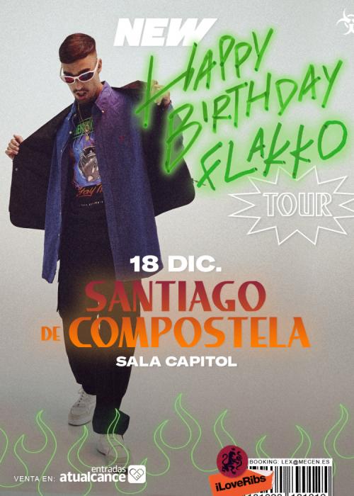 Cartel de Concierto de Rels B en Santiago de Compostela