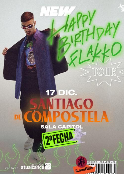Cartel de Concierto de Rels B en Santiago de Compostela