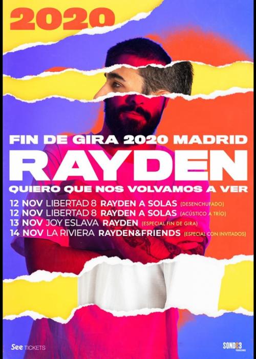 Cartel de Concierto de Rayden en Libertad 8 (Desenchufado)