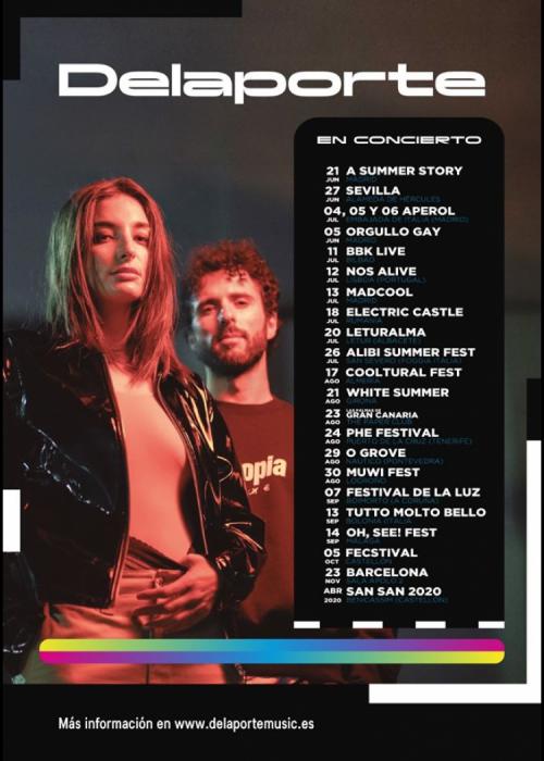 Cartel de Concierto de Delaporte en Bilbao