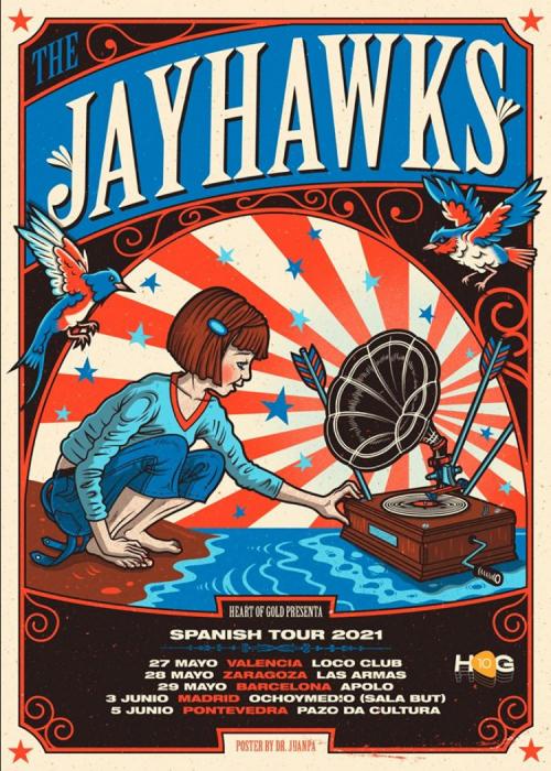 Cartel de Concierto de The Jayhawks en Pontevedra