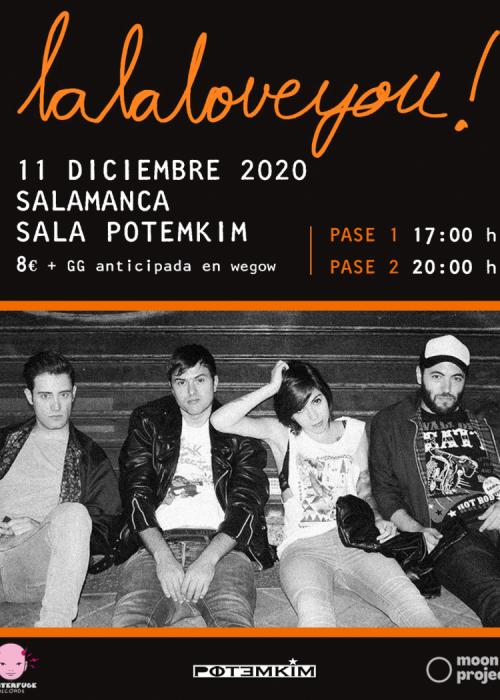 Cartel de Concierto de La La Love You en Salamanca