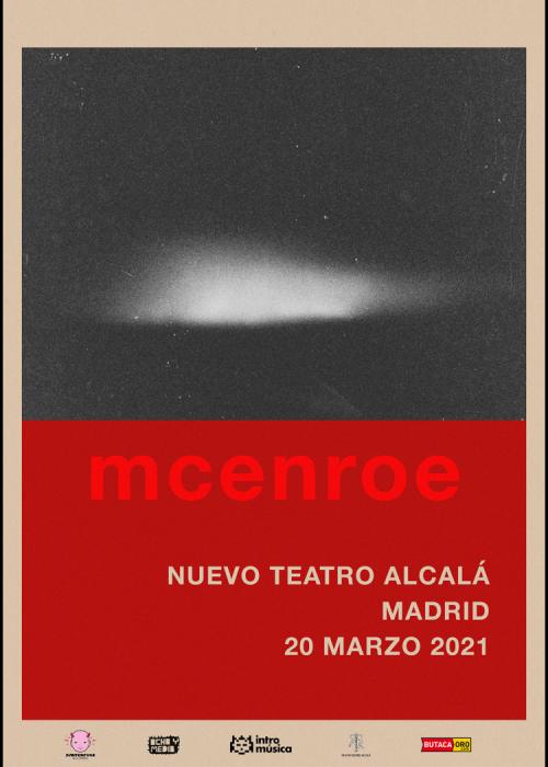 Cartel de Concierto de McEnroe en Madrid