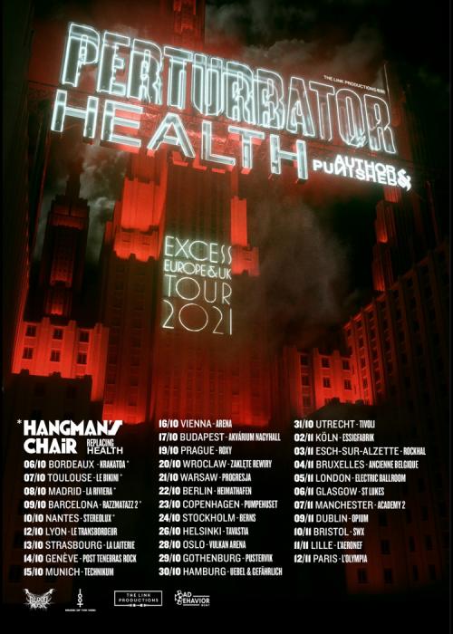 Cartel de Concierto de Perturbator en Barcelona