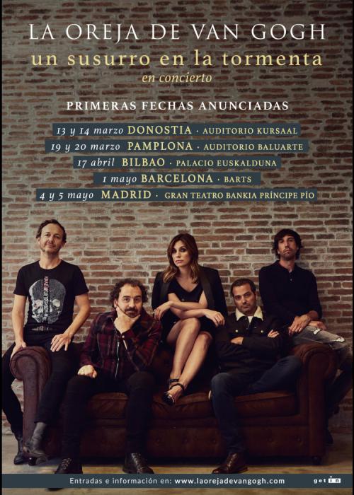 Cartel de Concierto de La Oreja de Van Gogh en Bilbao