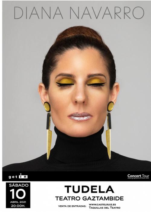 Cartel de Concierto de Diana Navarro en Tudela
