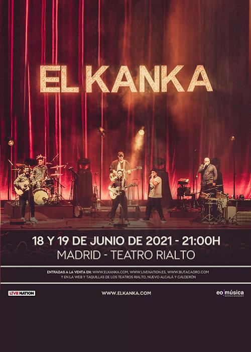 Cartel de Concierto de El Kanka en Madrid