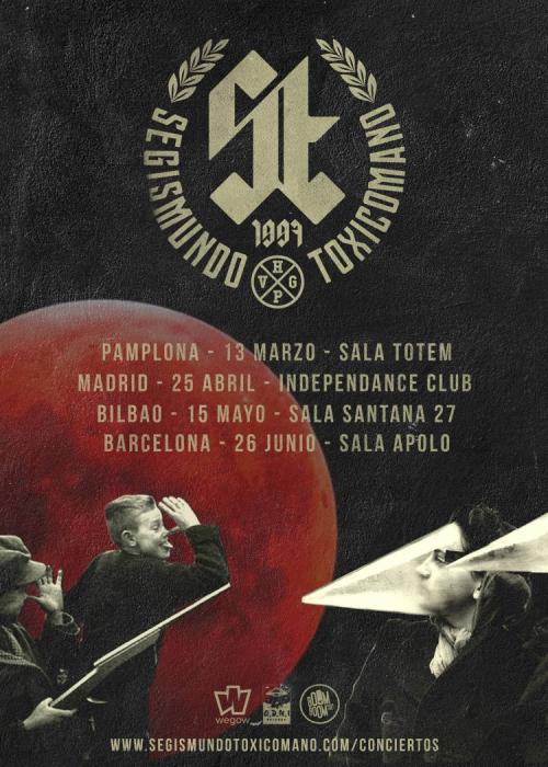 Cartel de Concierto de Segismundo Toxicomano en Madrid