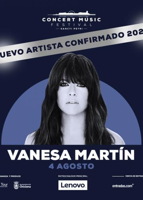 Cartel de Concierto de Vanesa Martín en Chiclana de la Frontera