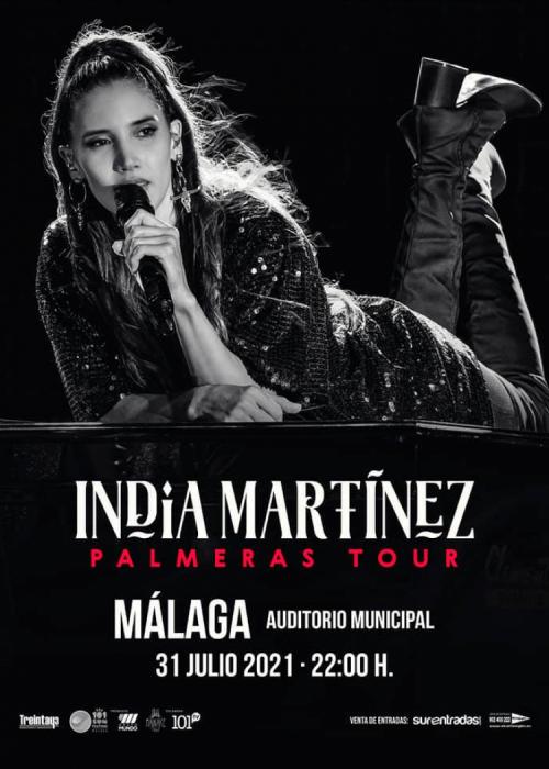 Cartel de Concierto de India Martínez en Málaga