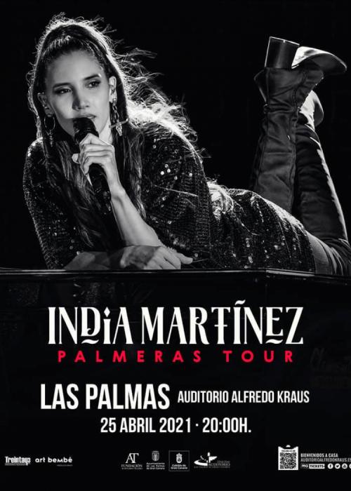 Cartel de Concierto de India Martínez en Las Palmas de Gran Canaria