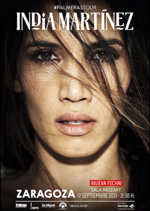 Cartel de Concierto de India Martínez en Zaragoza