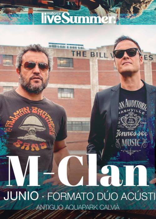 Cartel de Concierto de M Clan en Calvià