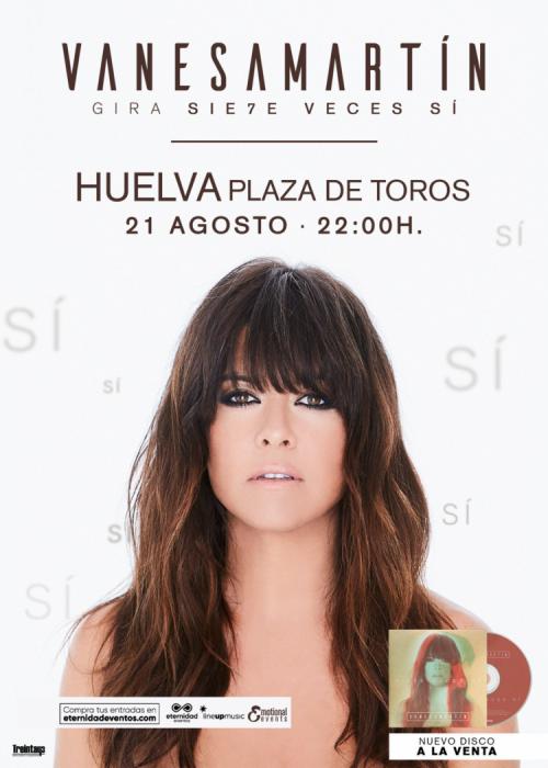 Cartel de Concierto de Vanesa Martín en Huelva