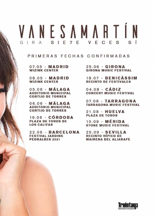 Cartel de Concierto de Vanesa Martín en Algeciras