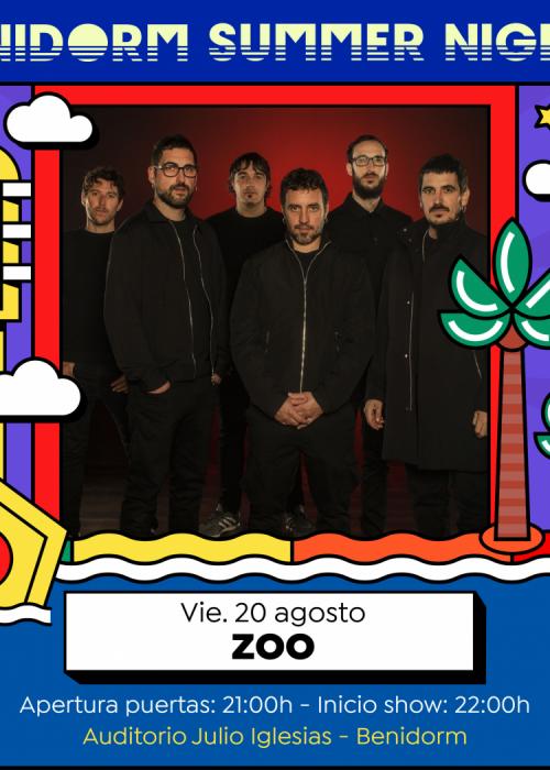Cartel de Concierto de Zoo en Benidorm
