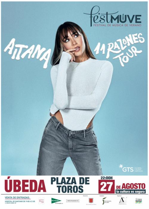 Cartel de Concierto de Aitana en Úbeda