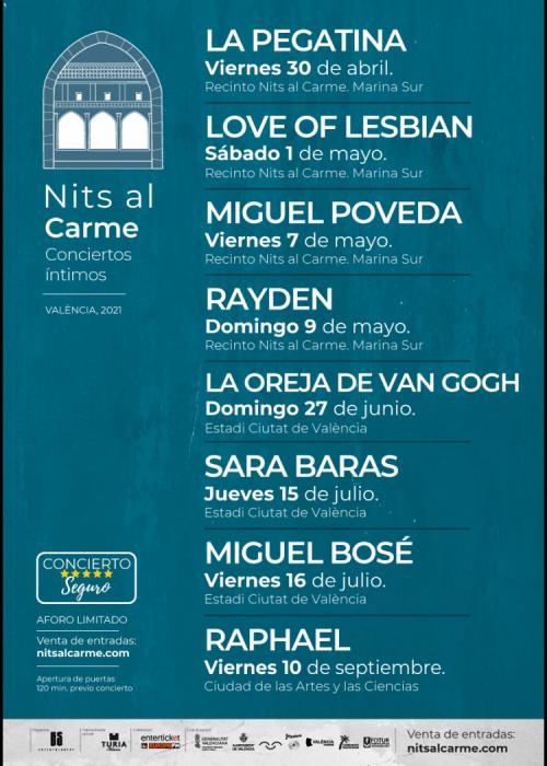 Cartel de Concierto de Sara Baras en Valencia