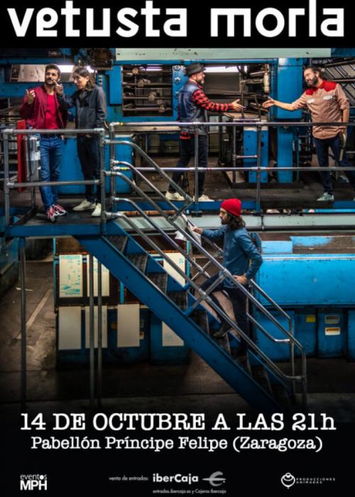 Cartel de Concierto de Vetusta Morla en Zaragoza