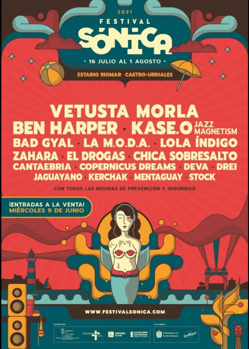 Cartel de Concierto de Vetusta Morla + Kerchak en Castro-Urdiales