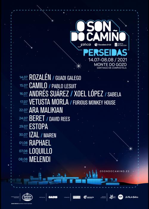 Cartel de Concierto de Beret + David Rees en Santiago de Compostela