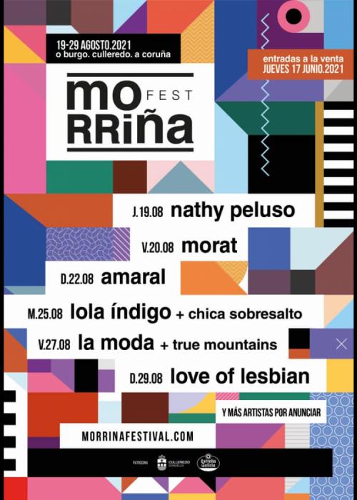 Cartel de Concierto de Morat en A Coruña