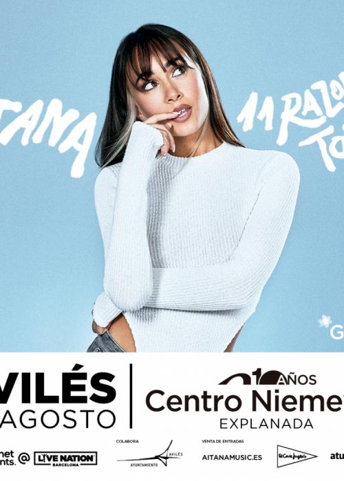 Cartel de Concierto de Aitana en Avilés
