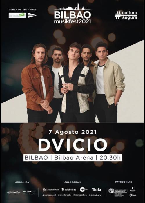 Cartel de Concierto de Dvicio en Bilbao