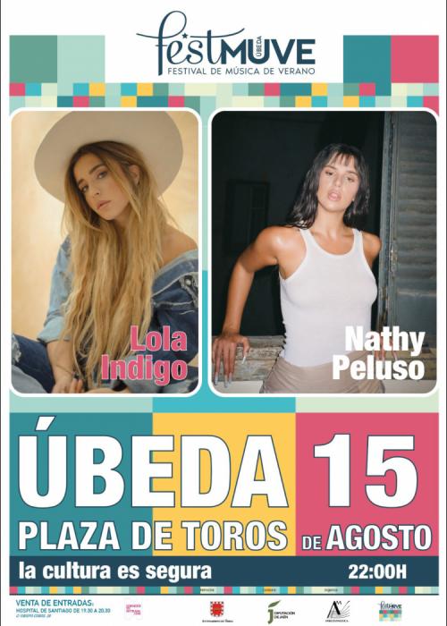 Cartel de Concierto de Nathy Peluso + Lola Indigo en Úbeda