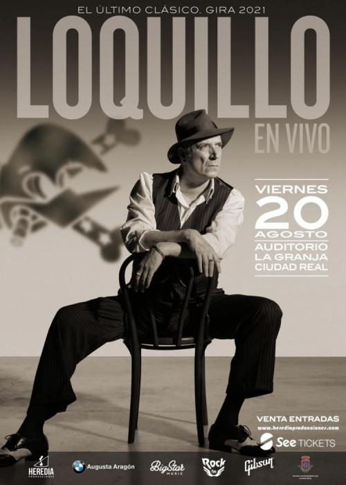 Cartel de Concierto de Loquillo en Ciudad Real