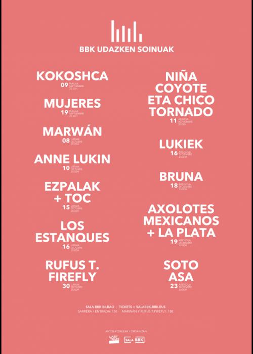 Cartel de Concierto de Ezpalak + Tok en Bilbao