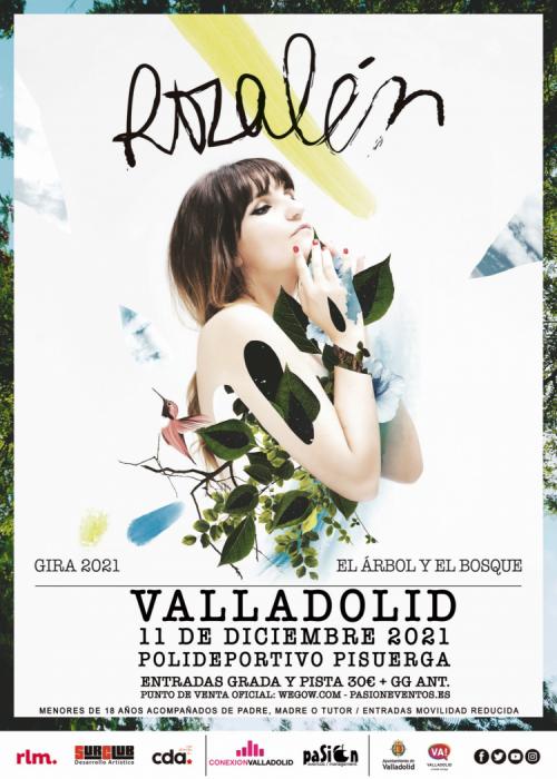 Cartel de Concierto de Rozalén en Valladolid