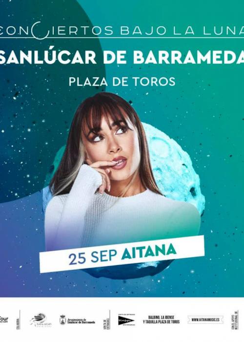 Cartel de Concierto de Aitana en Sanlúcar de Barrameda