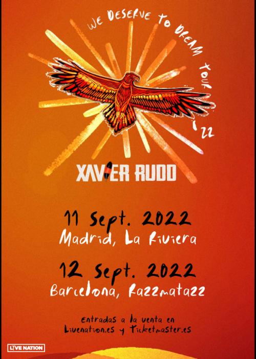 Cartel de Concierto de Xavier Rudd en Barcelona